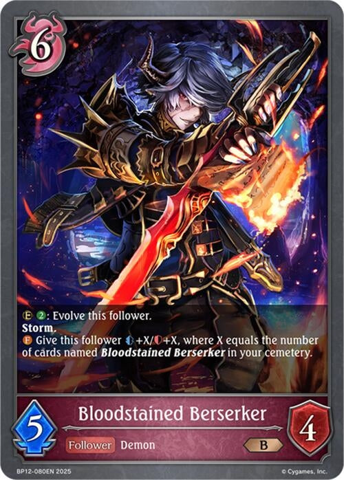Image for Bloodstained Berserker (BP12-080EN) - Shadowverse: Evolve
