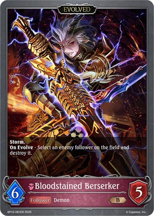 Image for Bloodstained Berserker (Evolved) (BP12-081EN) - Shadowverse: Evolve