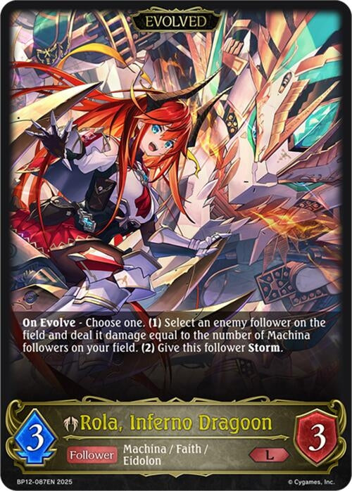 Image for Rola, Inferno Dragoon (Evolved) (BP12-087EN) - Shadowverse: Evolve