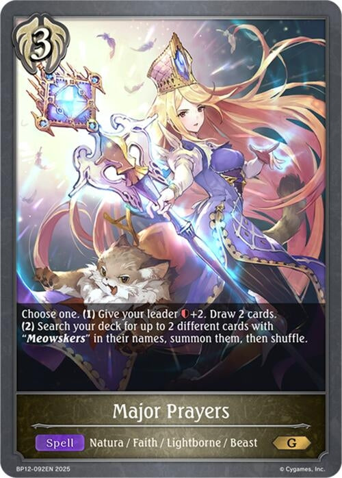 Image for Major Prayers (BP12-092EN) - Shadowverse: Evolve