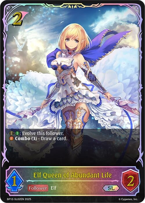 Image for Elf Queen of Abundant Life (SL) (BP12-SL02EN) - Shadowverse: Evolve