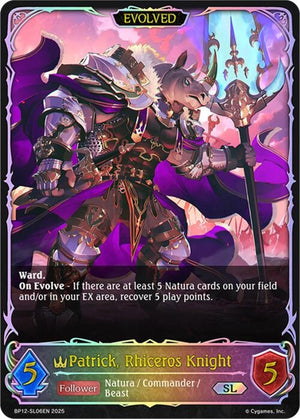 Patrick, Rhiceros Knight (Evolved) (SL) (BP12-SL06EN)