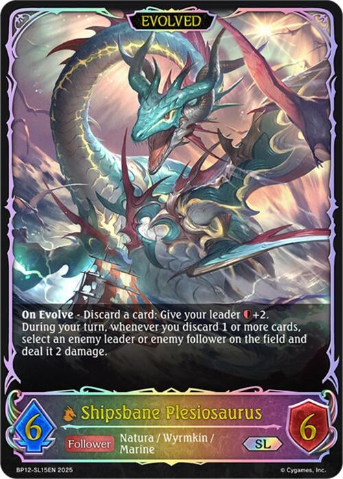 Image for Shipsbane Plesiosaurus (Evolved) (SL) (BP12-SL15EN) - Shadowverse: Evolve