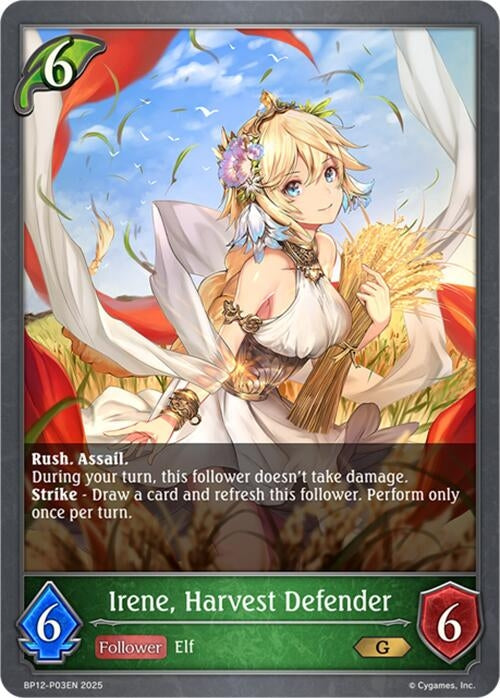 Image for Irene, Harvest Defender - P03 (Foil) (BP12-P03EN) - Shadowverse: Evolve