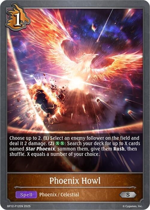 Image for Phoenix Howl - P12 (Foil) (BP12-P12EN) - Shadowverse: Evolve