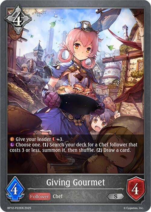 Image for Giving Gourmet - P22 (Foil) (BP12-P22EN) - Shadowverse: Evolve