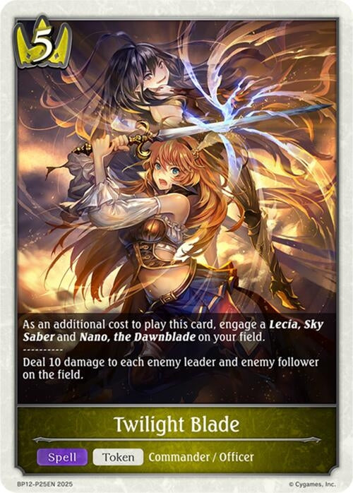 Image for Twilight Blade - P25 (Foil) (BP12-P25EN) - Shadowverse: Evolve