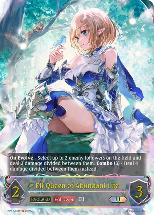 Image for Elf Queen of Abundant Life (Evolved) (U) (BP12-U01EN) - Shadowverse: Evolve