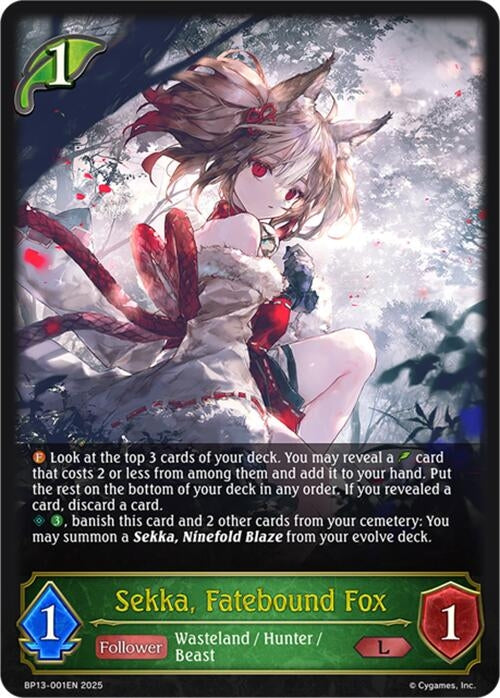 Image for Sekka, Fatebound Fox (BP13-001EN) - Shadowverse: Evolve