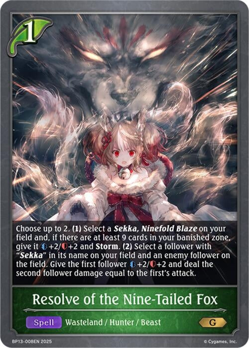 Image for Resolve of the Nine-Tailed Fox (BP13-008EN) - Shadowverse: Evolve