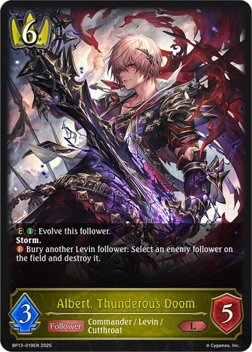 Image for Albert, Thunderous Doom (BP13-019EN) - Shadowverse: Evolve