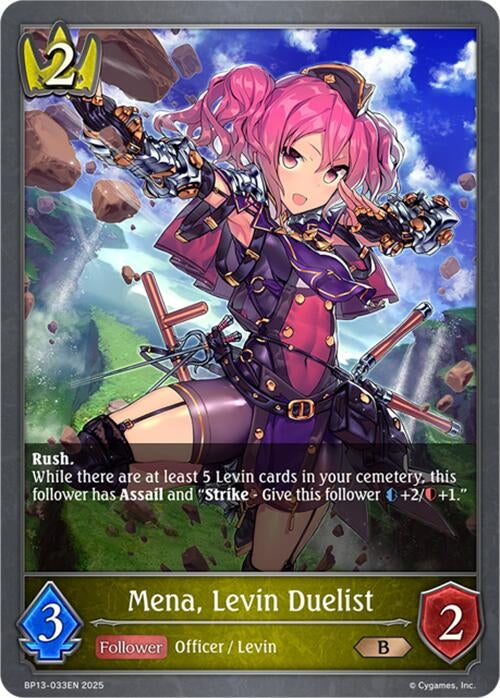 Image for Mena, Levin Duelist (BP13-033EN) - Shadowverse: Evolve