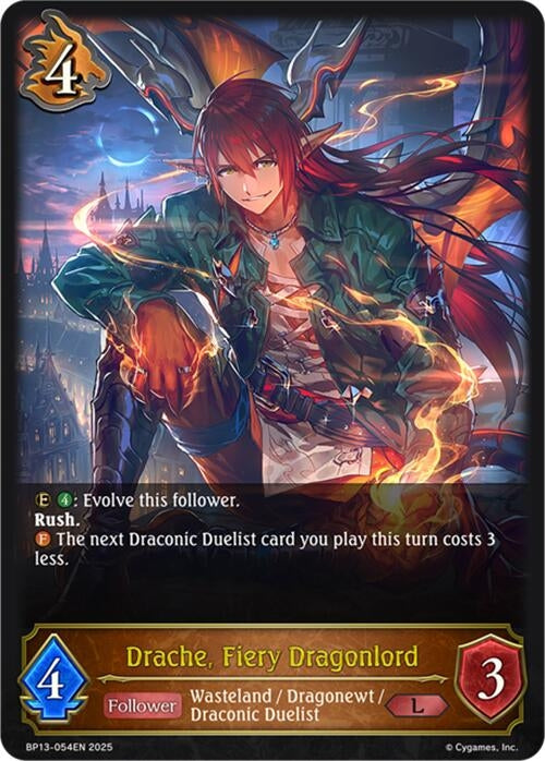 Image for Drache, Fiery Dragonlord (BP13-054EN) - Shadowverse: Evolve