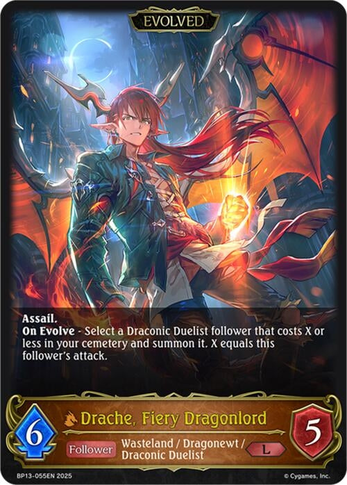 Image for Drache, Fiery Dragonlord (Evolved) (BP13-055EN) - Shadowverse: Evolve