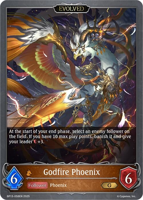 Image for Godfire Phoenix (Evolved) (BP13-058EN) - Shadowverse: Evolve