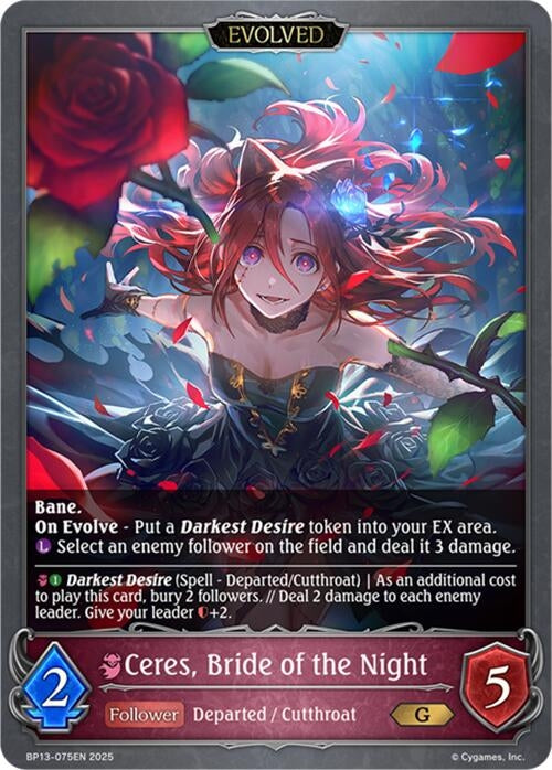 Image for Ceres, Bride of the Night (Evolved) (BP13-075EN) - Shadowverse: Evolve
