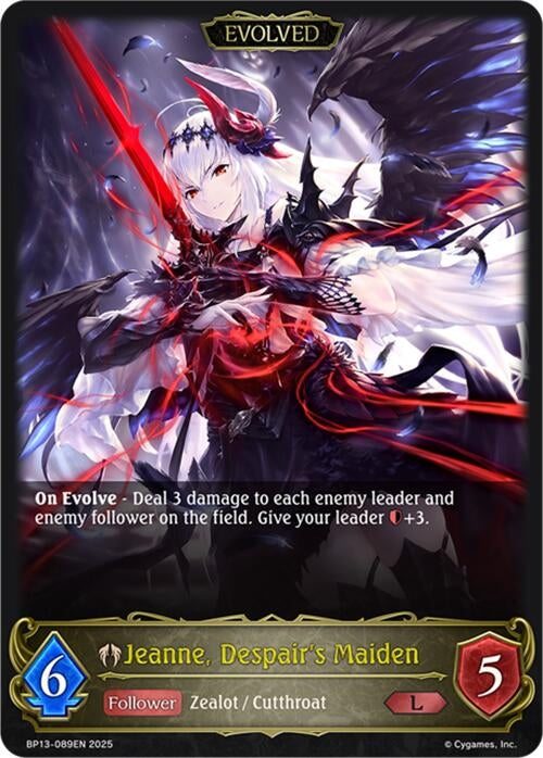 Image for Jeanne, Despair's Maiden (Evolved) (BP13-089EN) - Shadowverse: Evolve