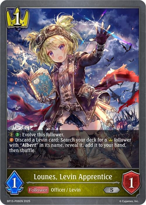 Image for Lounes, Levin Apprentice - P06 (Foil) (BP13-P06EN) - Shadowverse: Evolve