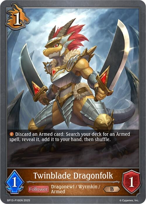 Image for Twinblade Dragonfolk - P16 (Foil) (BP13-P16EN) - Shadowverse: Evolve