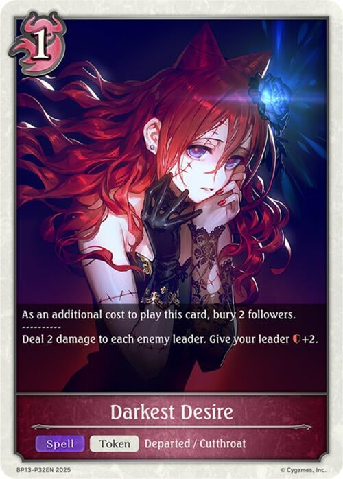 Image for Darkest Desire - P32 (Foil) (BP13-P32EN) - Shadowverse: Evolve