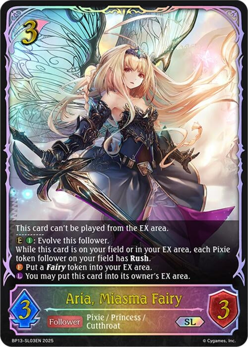 Image for Aria, Miasma Fairy (SL) (BP13-SL03EN) - Shadowverse: Evolve