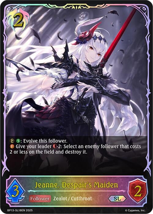 Image for Jeanne, Despair's Maiden (SL) (BP13-SL18EN) - Shadowverse: Evolve
