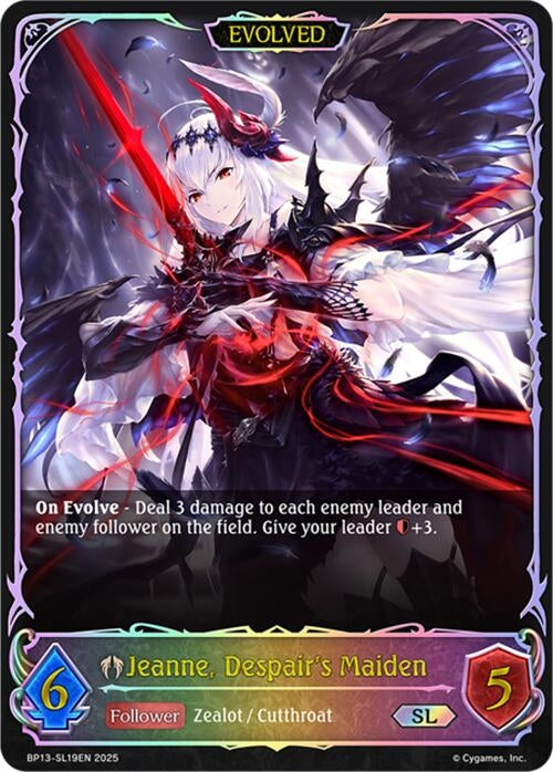 Image for Jeanne, Despair's Maiden (Evolved) (SL) (BP13-SL19EN) - Shadowverse: Evolve