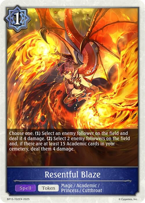 Image for Resentful Blaze (BP13-T02EN) - Shadowverse: Evolve