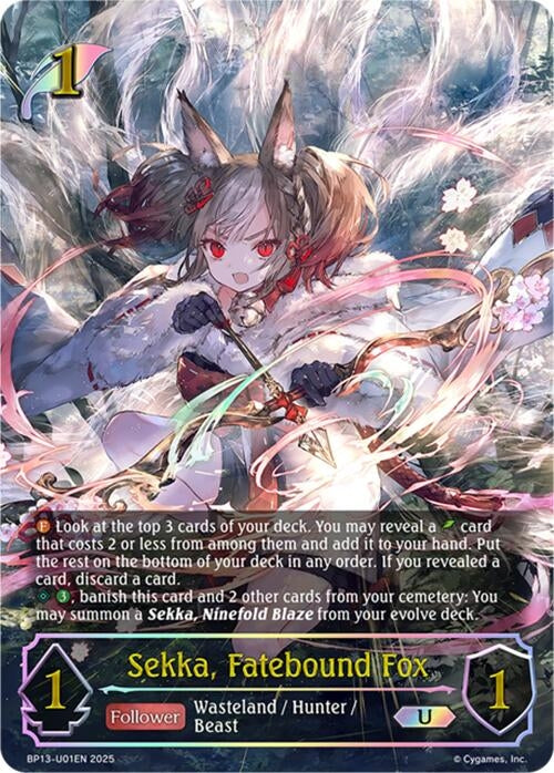 Image for Sekka, Fatebound Fox (U) (BP13-U01EN) - Shadowverse: Evolve