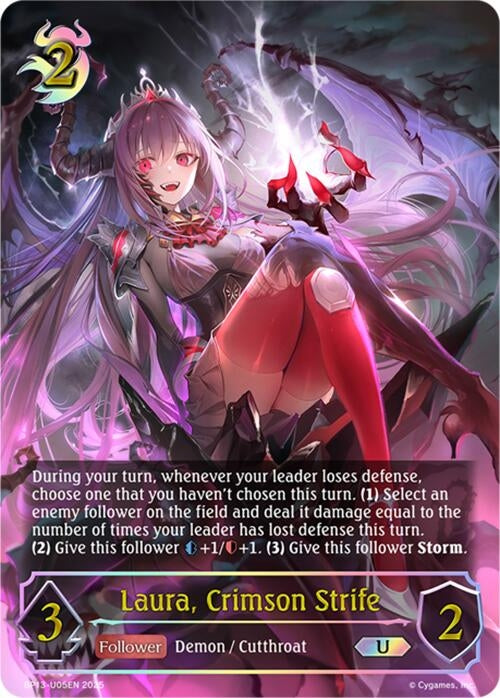 Image for Laura, Crimson Strife (U) (BP13-U05EN) - Shadowverse: Evolve
