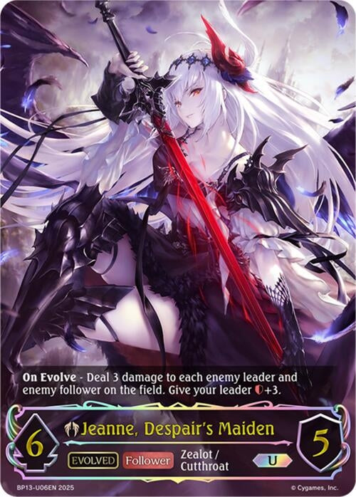 Image for Jeanne, Despair's Maiden (Evolved) (U) (BP13-U06EN) - Shadowverse: Evolve