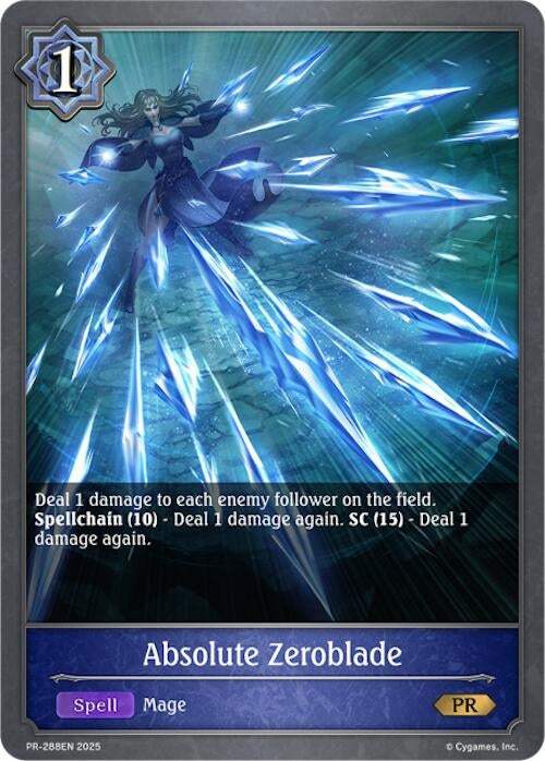 Image for Absolute Zeroblade - PR-288 (PR-288EN) - Shadowverse: Evolve