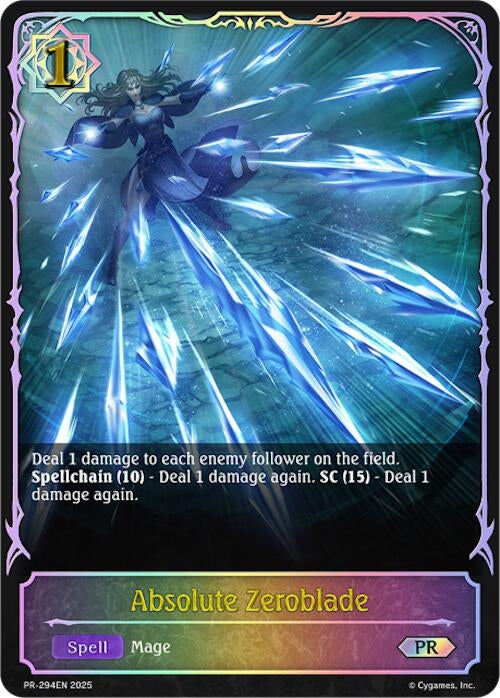 Image for Absolute Zeroblade - PR-294 (PR-294EN) - Shadowverse: Evolve