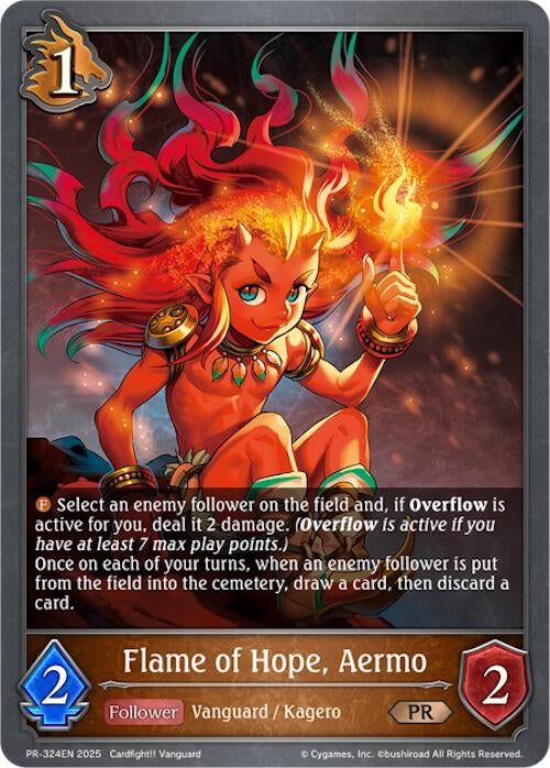 Image for Flame of Hope, Aermo - PR-324 (PR-324EN) - Shadowverse: Evolve