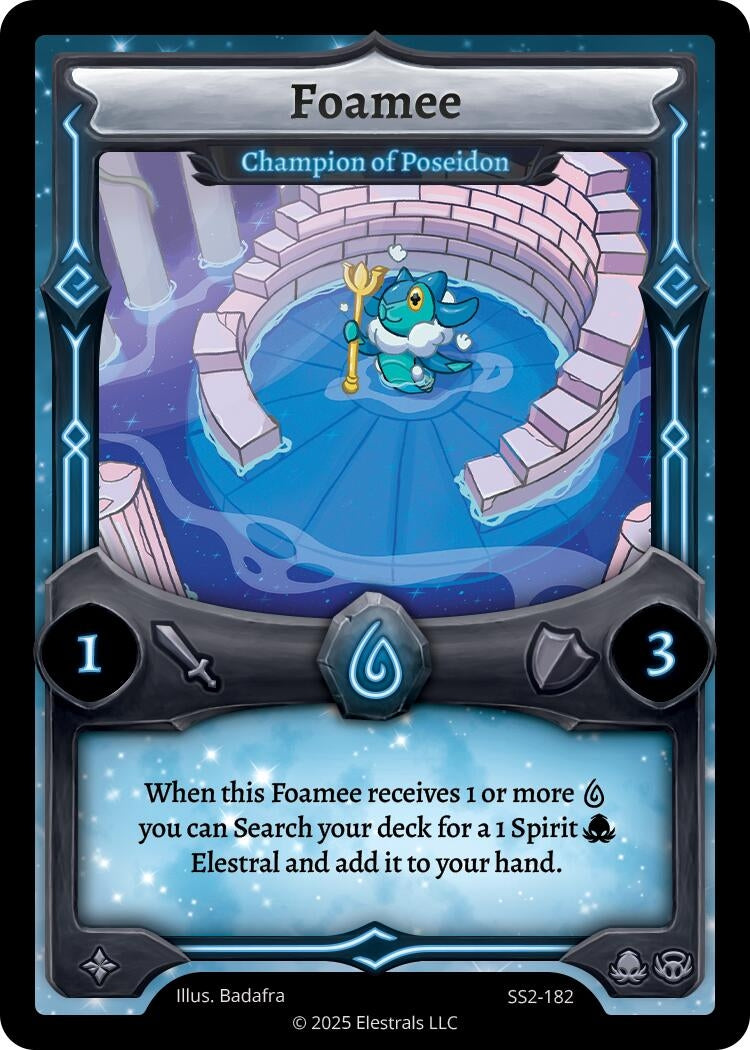 Image for Foamee - Champion of Poseidon (SS2-182) - Elestrals