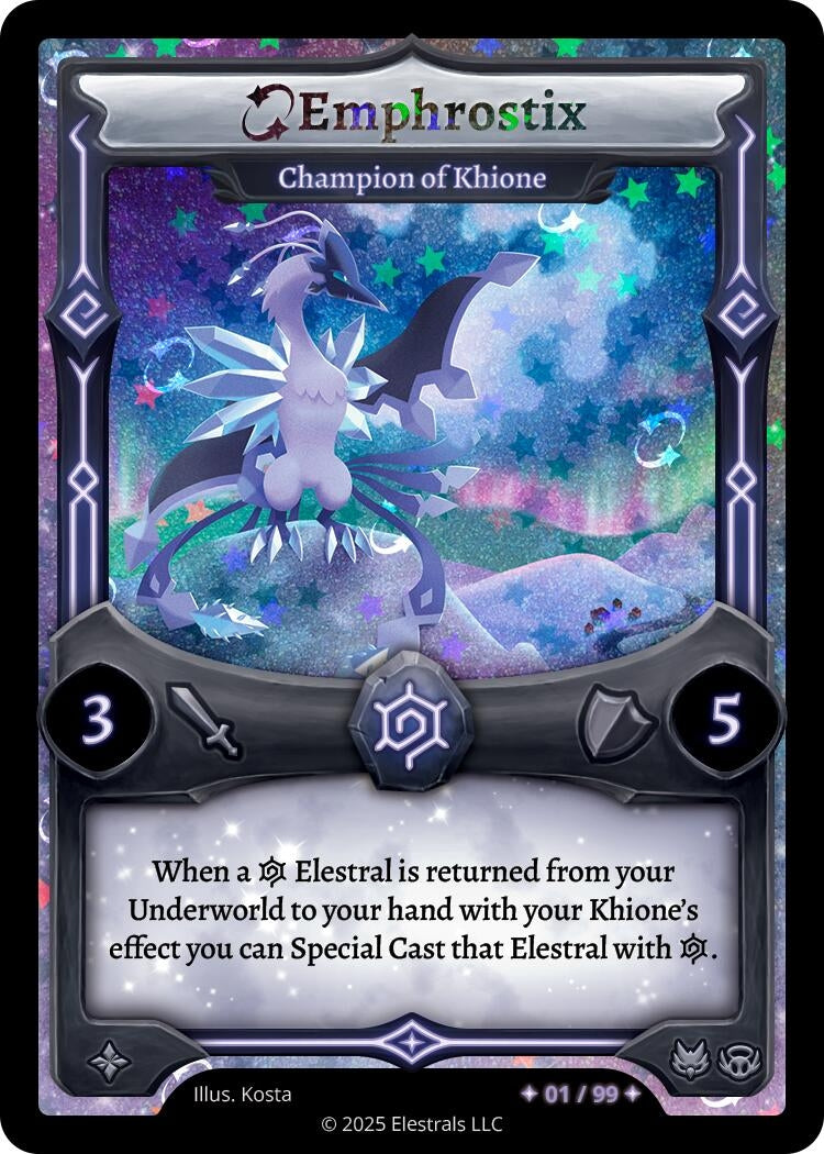 Image for Emphrostix - Champion of Khione (Serialized) (/99) - Elestrals