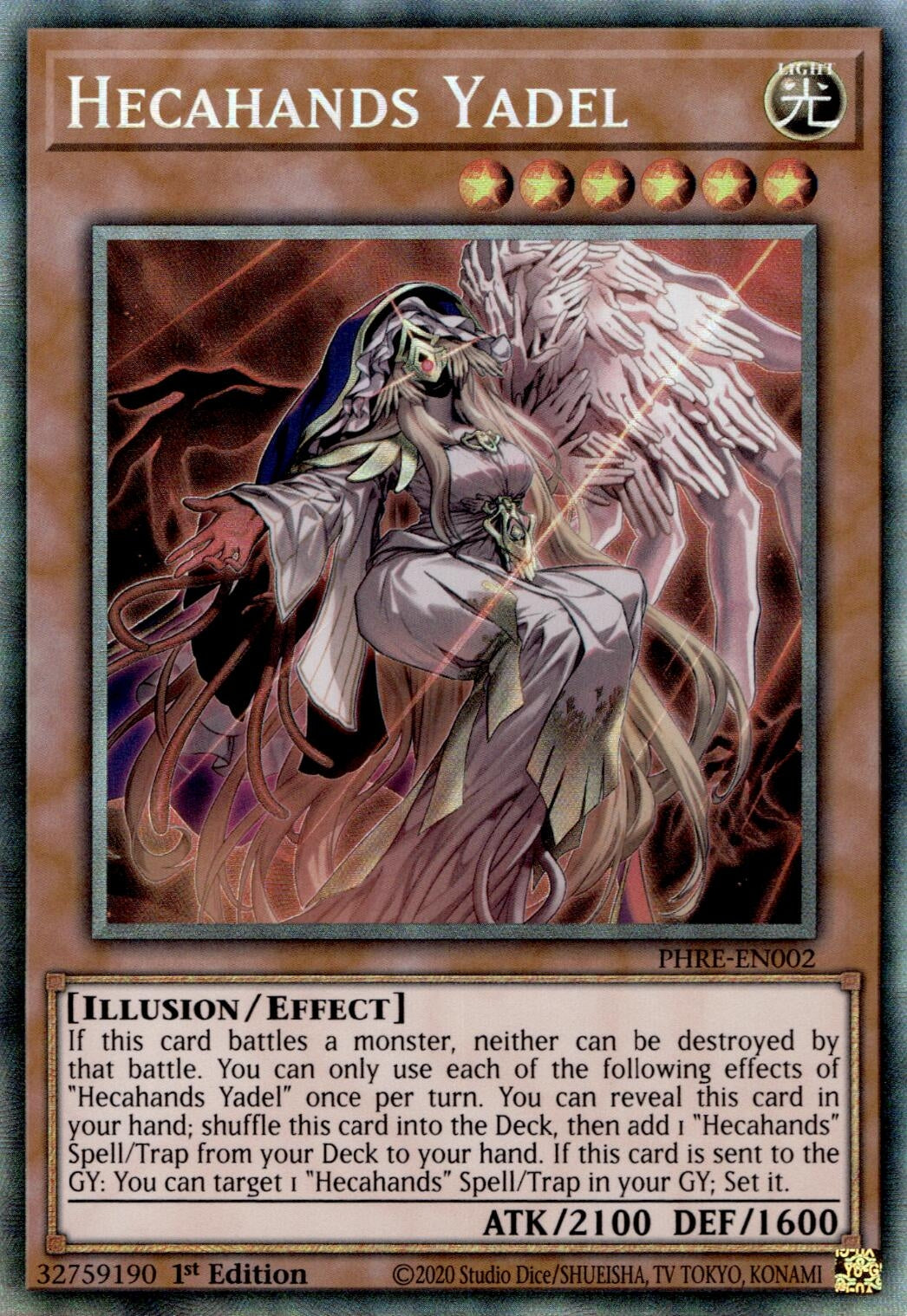 Image for Hecahands Yadel (CR) (PHRE-EN002) - YuGiOh