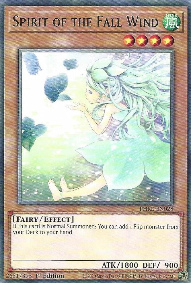 Image for Spirit of the Fall Wind (PHRE-EN028) - YuGiOh