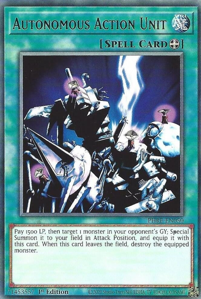 Image for Autonomous Action Unit (PHRE-EN050) - YuGiOh