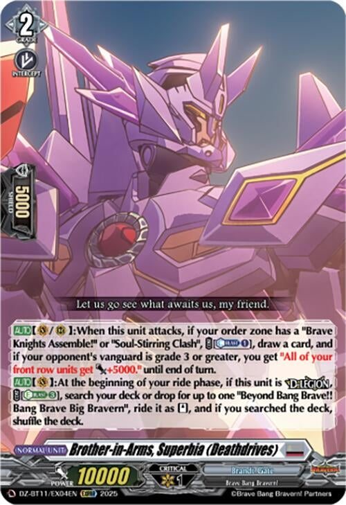 Image for Brother-in-Arms, Superbia (Deathdrives) (DZ-BT11/EX04EN) - Cardfight Vanguard