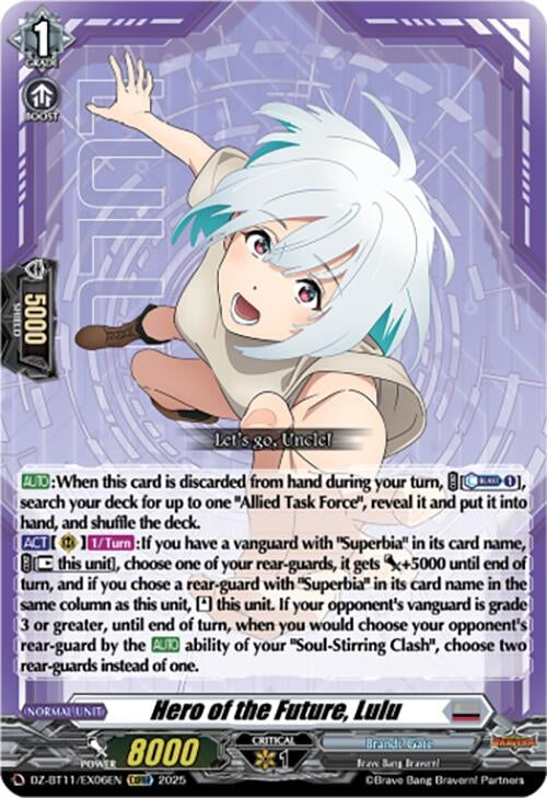 Image for Hero of the Future, Lulu (DZ-BT11/EX06EN) - Cardfight Vanguard