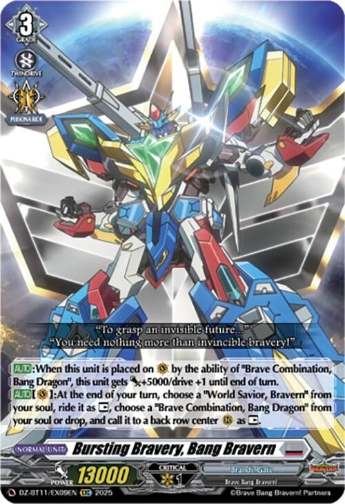 Image for Bursting Bravery, Bang Bravern (DZ-BT11/EX09EN) - Cardfight Vanguard