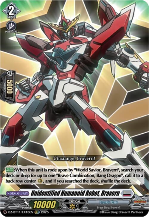 Image for Unidentified Humanoid Robot, Bravern (DZ-BT11/EX16EN) - Cardfight Vanguard