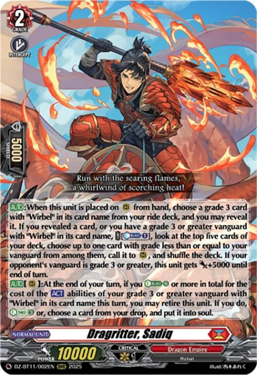 Image for Dragritter, Sadiq (DZ-BT11/002EN) - Cardfight Vanguard