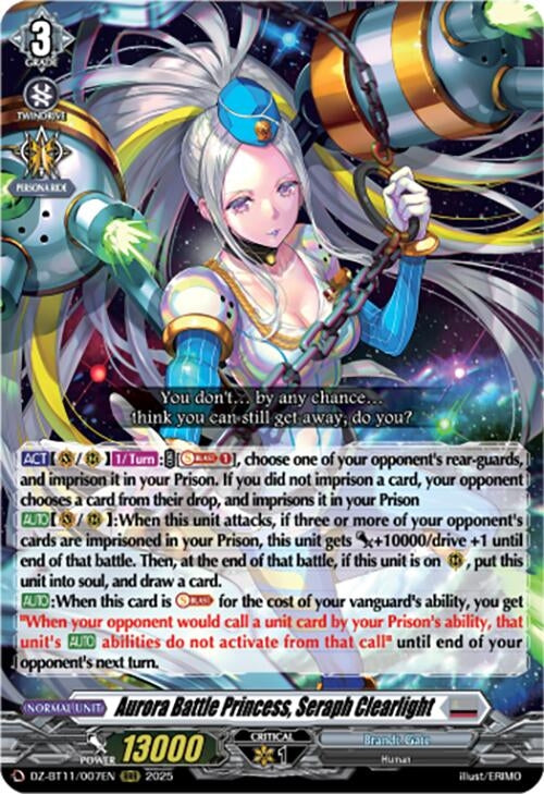 Image for Aurora Battle Princess, Seraph Clearlight (DZ-BT11/007EN) - Cardfight Vanguard