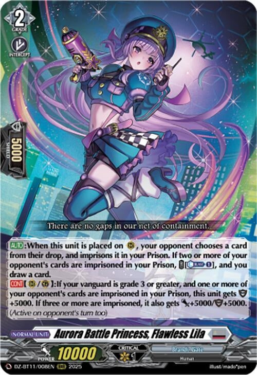 Image for Aurora Battle Princess, Flawless Lila (DZ-BT11/008EN) - Cardfight Vanguard