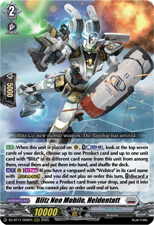 Image for Blitz Neo Mobile, Heldentatt (DZ-BT11/009EN) - Cardfight Vanguard