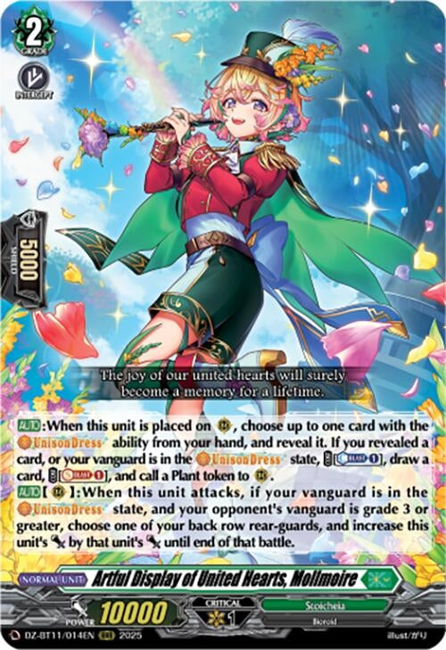 Image for Artful Display of United Hearts, Mollmoire (DZ-BT11/014EN) - Cardfight Vanguard