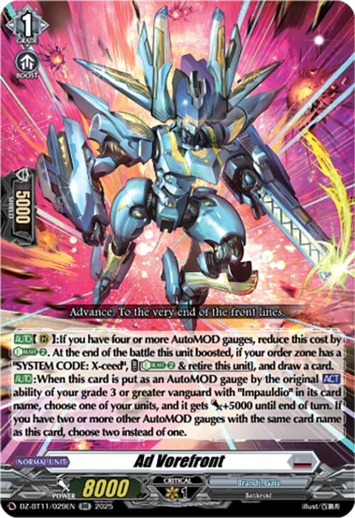 Image for Ad Vorefront (DZ-BT11/029EN) - Cardfight Vanguard