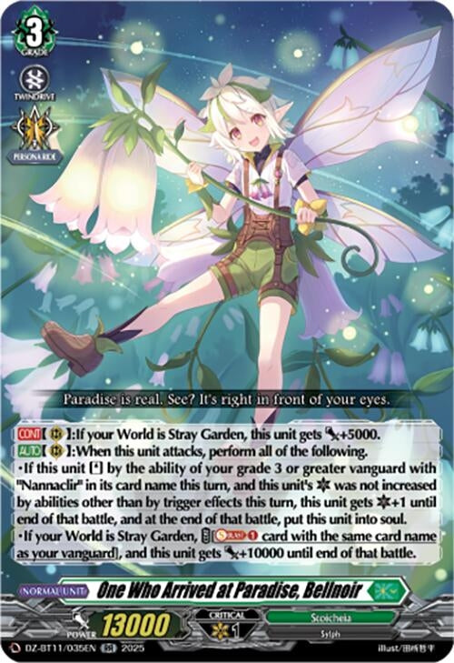 Image for One Who Arrived at Paradise, Bellnoir (DZ-BT11/035EN) - Cardfight Vanguard
